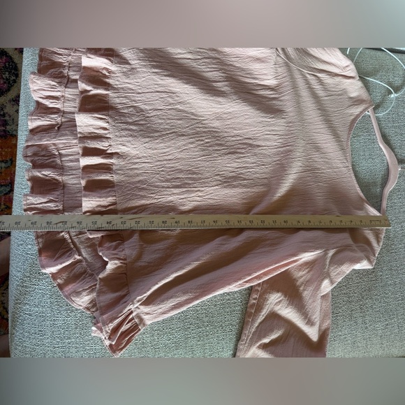 Zanzea Women’s Pink Long Sleeve Loose Top Ruffle Hem Back Buttons Plus Sz 2XL - Picture 11 of 13